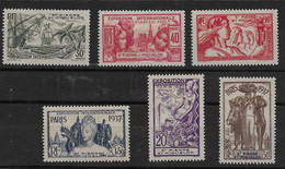 1937  Saint Pierre Et Miquelon N° 160 à 165  Nf* . MLH . Exposition Internationale De Paris.Cote 18€ - Nuevos