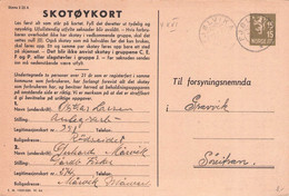 NORWAY - Skotøykort 15 + 15 ÖRE 194? Mi #AW3 / QE86 - Postal Stationery