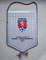 Official Match Pennant Of The Czech Republic National Team - European Championship U19 Denmark - Czech Republic - Other & Unclassified