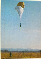 Soldat Parachutiste En Difficulté Une Arrivée Au Sol Peu Orthodoxe Carte Géante 21x15 Segalen 169 - Parachutisme