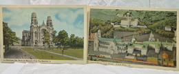 Lot Of 2, La Basilique ,The Basilica, Ste ANNE De BEAUPRE, P.Q., Quebec, Unused, Canada Postcard - Ste. Anne De Beaupré