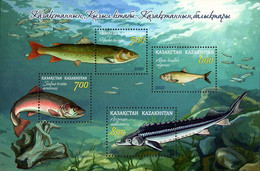 Kazakhstan 2020 Fauna Fishes SS MNH - Fische