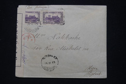 LIBAN - Enveloppe De Beyrouth Pour Alger En 1945 Avec Contrôle Postal - L 94738 - Lettres & Documents