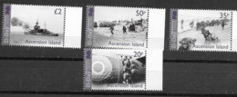 ASCENSION ISLAND, 2019, MNH, WWII, D-DAY, SHIPS,  MILITARY, 4v - WW2