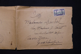 GABON - Enveloppe ( Ouverte En 2 ) En Recommandé De Libreville Pour La Guadeloupe En 1915  - L 94746 - Storia Postale