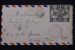 NOUVELLE CALÉDONIE - Enveloppe De Nouméa Pour La France En 1945 Avec Contrôle Postal - L 94752 - Lettres & Documents