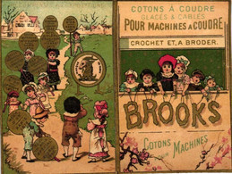 1 Calendrier 1884 BROOKS Cotons Pour Machines à Coudre Crochet Et Broder - Klein Formaat: ...-1900