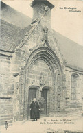 CPA 29 Finistère Porche De L'Eglise De La Roche-Maurice - La Roche-Maurice