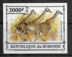 BURUNDI   N° 2100  * *    NON DENTELE   Girafes - Giraffes