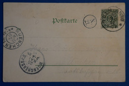 P22 WURTENBERG ALLEMAGNE BELLE CARTE 1901 ULM POUR MUNSCHEN + AFFRANCH. INTERESSANT - Ganzsachen