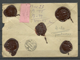 Russia Russland Soviet Union 1947 Insured Money Letter O Moskva To Estonia Tallinn + Nachporto Postage Due Juurdemaks - Storia Postale