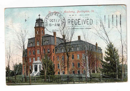 Burlington, Vermont, USA, "St. Mary's Academy, Burlington, Vt.". 1906 Undivided Back Postcard - Burlington