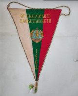 BASKETBALL - Big Official Pennant Of The Bulgarian National Team 1964 World Championship Peru Women - Andere & Zonder Classificatie