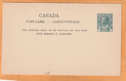 Canada Old Card Unused - 1903-1954 Reyes