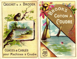 1 Calendrier 1892  BROOK's Coton à Coudre Crochet à Broder Marque JBB De Fabrique - Klein Formaat: ...-1900