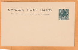 Canada Old Card Unused - 1903-1954 Reyes