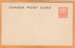 Canada Old Card Unused - 1903-1954 De Koningen