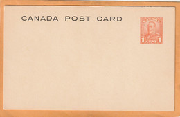 Canada Old Card Unused - 1903-1954 Reyes