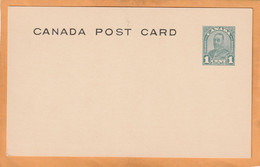 Canada Old Card Unused - 1903-1954 De Koningen