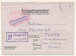 KRIEGSGEFANGENENPOST - Formule De Courrier Provenant Du Stalag VIF Censeur 27 - Prisonnier Français - 2. Weltkrieg 1939-1945