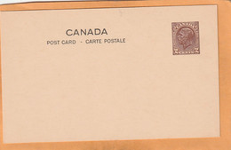 Canada Old Card Unused - 1903-1954 Rois