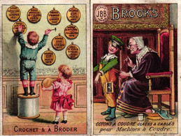 1 Calendrier 1894  BROOK's Coton à Coudre Crochet à Broder Marque JBB De Fabrique - Petit Format : ...-1900