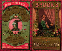 1 Calendrier 1881  BROOK's Coton à Coudre Crochet à Broder Marque JBB De Fabrique - Kleinformat : ...-1900