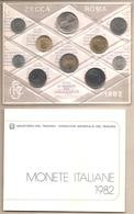 Italia - Serie Annuale In Confezione IPZS 10 Monete Con Argento Ms7 - 1982 - Mint Sets & Proof Sets