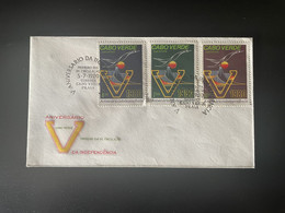 Cape Verde Cabo Verde 1980 Mi. 414 - 416 FDC 5th Anniversary Independance Unabhängigkeit Drapeau Flag Fahne - Kap Verde