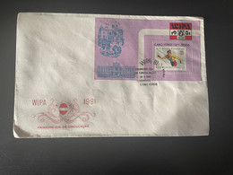 Cape Verde Cabo Verde 1981 Mi. Bl. 3 FDC WIPA Wien Stamp On Stamp Olympic Games Innsbruch 1976 Winter Ski - Cape Verde