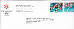 2002 Jeux Olympiques D'Hiver De Salt Lake City: Courrier Du Comité D'Organisation Vers La Fédération Française De Ski - Invierno 2002: Salt Lake City