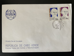 Cape Verde Cabo Verde 1990 Mi. 577 - 588 FDC Papa Joao Paulo II Pope Pape Papst Jean Johannes John Paul II - Cape Verde