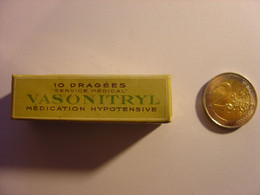 BOITE DE VASONITRYL MEDICAMENT CIRCA 1930 - BOITE PLEINE - MEDICATION HYPOTENSIVE - LABORATOIRES SUBSTANTIA - Boîtes