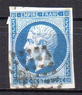 Col18  France Louis Napoléon 1854  N° 14A Oblitéré  Cote 2,00€ - 1853-1860 Napoleon III