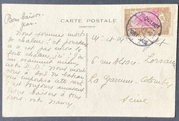 France Colonies Carte N°127 50c Obl Du Dateur à Pont "Paquebot /Port Saïd" Sur Timbre ! Curiositée Intéressant ! - Covers & Documents