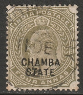 India Chamba 1904 Sc 25  Used Large Thin - Chamba