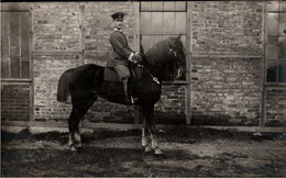 ! 1916 Fotokarte Aus Klausdorf, Soldatenphoto, Pferd, Militär, Militaria - Characters