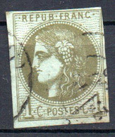 Col18  France émission De Bordeaux 1870  N° 39A Oblitéré  Cote 275,00€ - 1870 Emission De Bordeaux