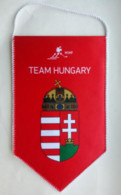 Hockey-  Official Pennant Of The Ice Hockey Federation  Hungary - Autres & Non Classés