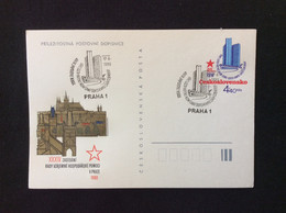 CDV 194 1980 34° Congrès Du COMECON à Prague Oblitéré - Cartes Postales