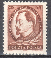 Poland 1951 - Feliks E. Dzerzhinski - Mi 700 - MNH (**) - Neufs