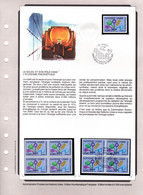 ONU 5000 Ex. " LE SOLEIL... " Sur Lot (Timbre Et Bloc De 4 Timbres Neufs ** MNH + Bloc De 4 Timbres 1er Jour) Parf. état - Sonstige & Ohne Zuordnung