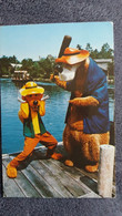 CPSM DISNEY WORD  BEAR GRIZZLY OURS I M GONNA KNOCK YOUR HEAD CLEAN OFF  1966 - Disneyworld