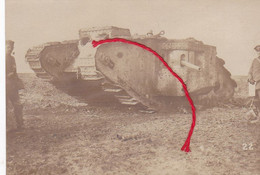 Tank Panzer Photo Inconnue  Carte Photo Allemande 1° Guerre - Guerra 1914-18