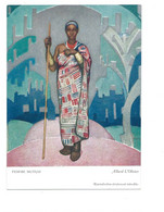 Exposition 1931 Afrique Congo Africa Chromo CP 14 X 9 Cm Allard Femme Mutusi  TB 2 Scans - Non Classés