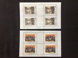 2 Blocs De 4 Timbres Art 2005 ** YT 453/454 Rembrandt Baron / 2 Sheets Art 2005 Mint Mi 523/524 - Blocks & Sheetlets