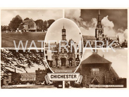 CHICHESTER MULTIVIEW OLD R/P POSTCARD SUSSEX - Chichester