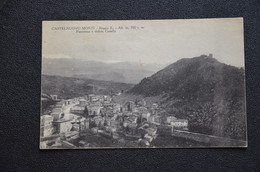 CARTOLINA REGGIO EMILIA CASTELNUOVO MONTI BAGNOLO PANORAMA E VEDUTA CASTELLO VG 1931 - Reggio Emilia