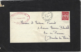 FRANCE LAMANON BASE AERIENNE 266 LETTRE DU PERE CENT CONTINGENT 61 62 VOIR SCANN - Army Postmarks (before 1900)