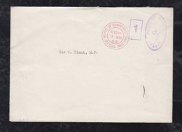 Great Britain 1969 Cover Official Paid Haouse Of Commons With Content - Oficiales
